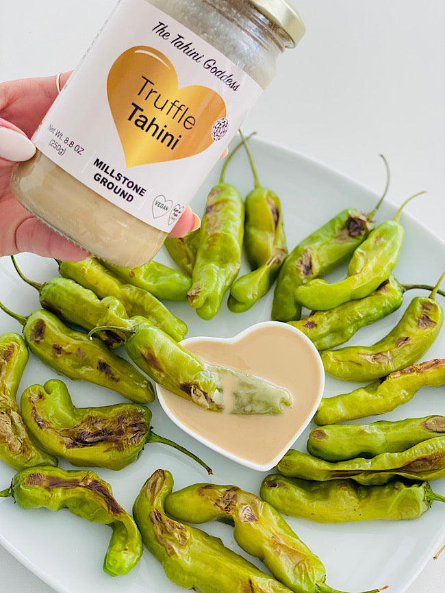 Truffle shishito peppers