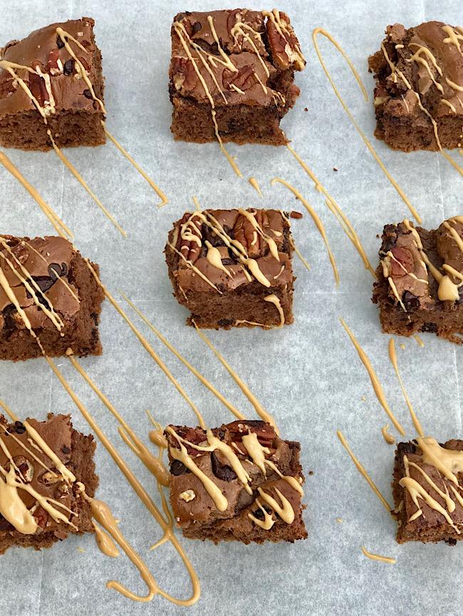 pecan protein brownies gluten free &amp; vegan 🌱
