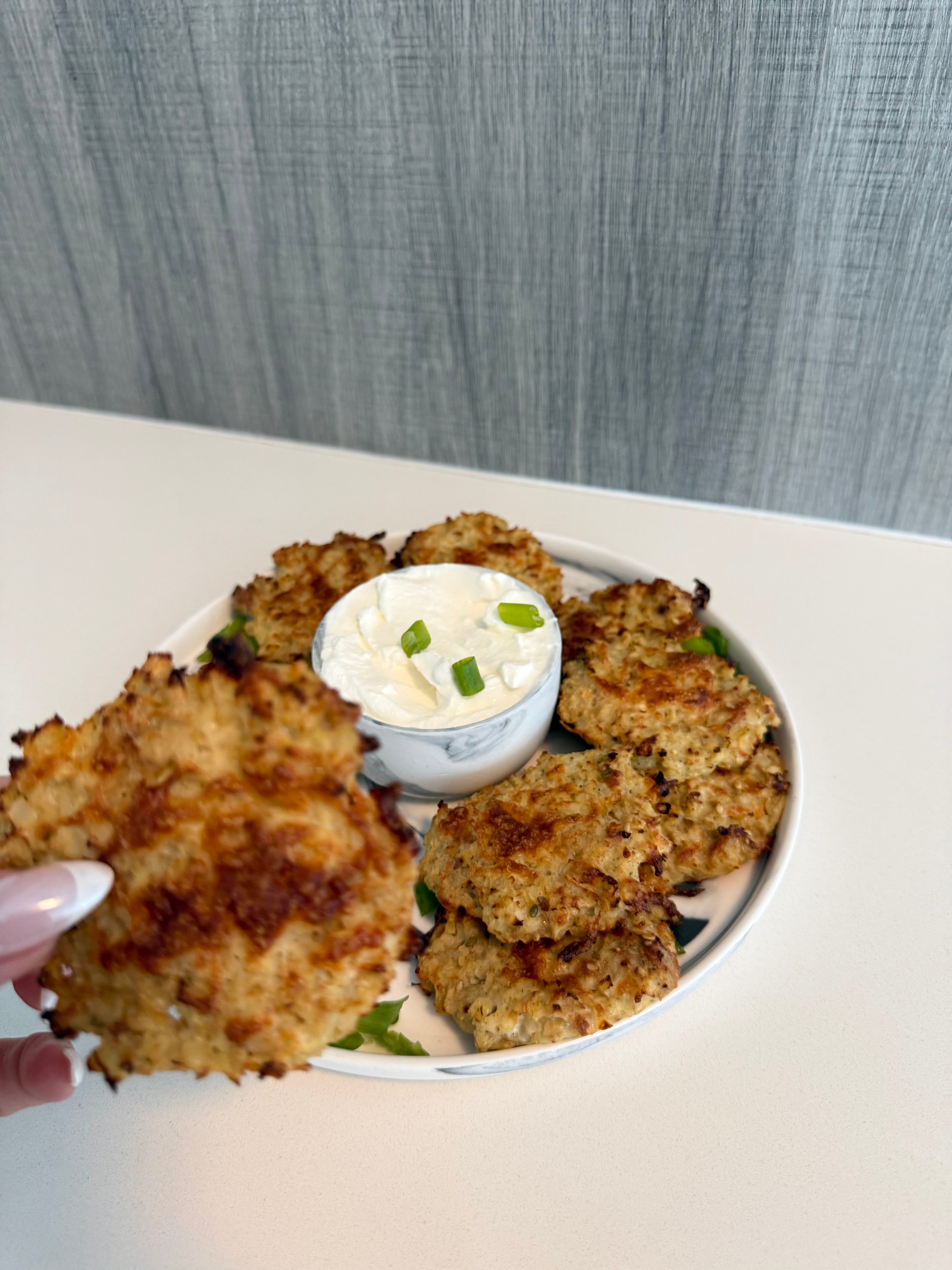 Cauliflower latkes