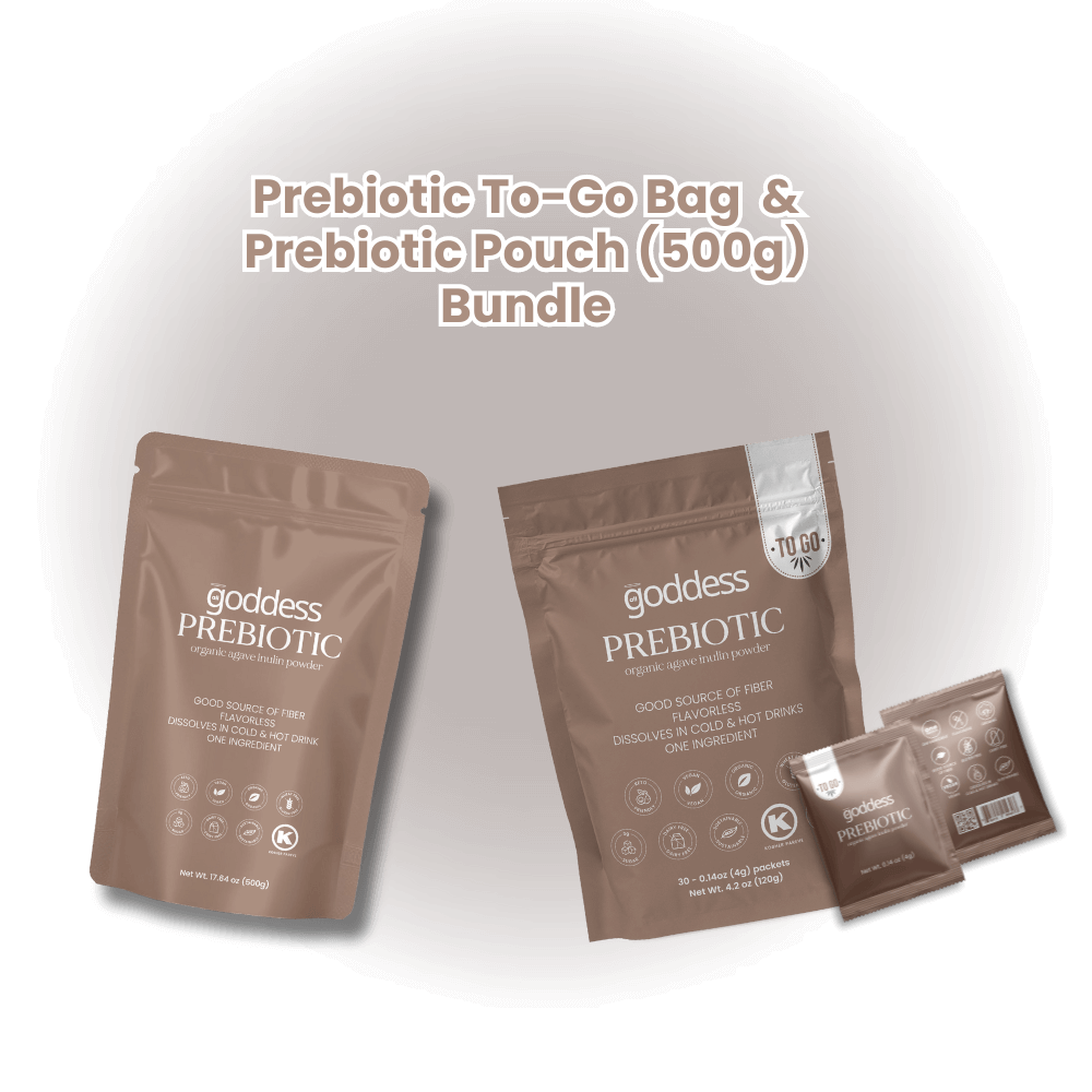 Bundle The Goddess Prebiotic To-Go Bag & Prebiotic Pouch (500g)
