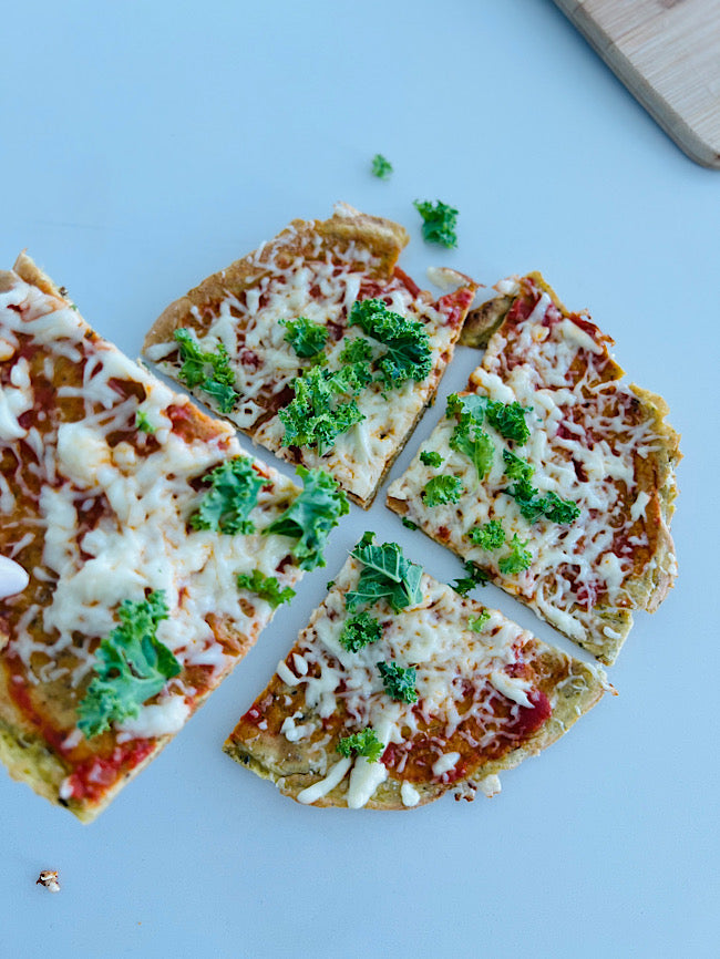 Tahini pizza crust