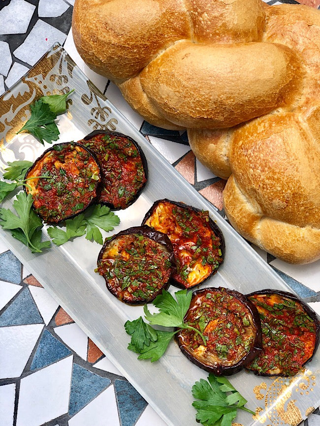 Moroccon eggplant salad