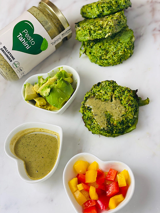 Pesto veggies burgers