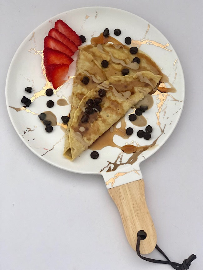 Gluten free low carb tahini crepes