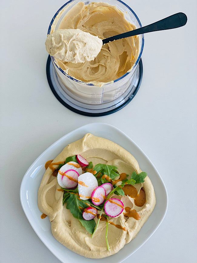 Homemade hummus & prebiotic