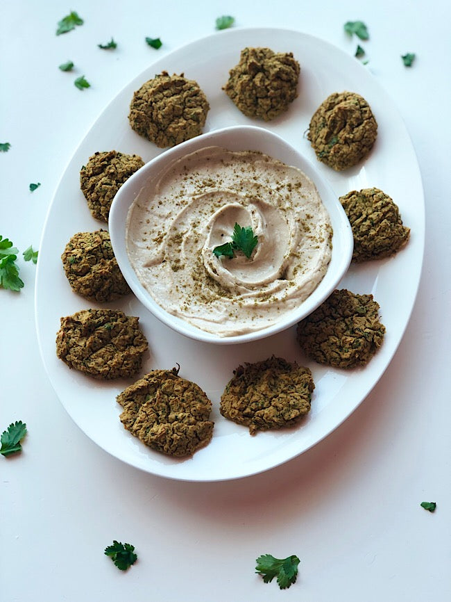 Gluten free baked falafel