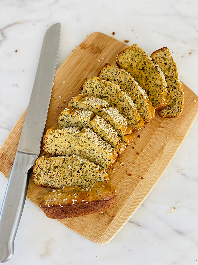 Flourless tahini bread