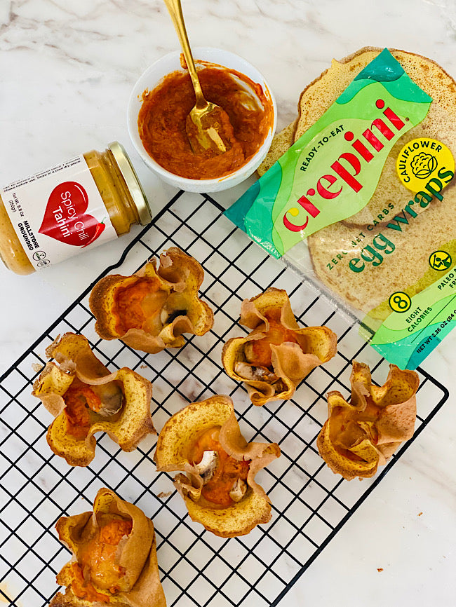 Crepini pizza cups