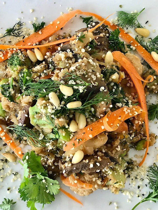 Cauliflower “fried rice”