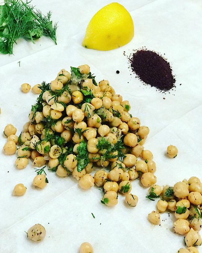 5 minutes chick peas salad