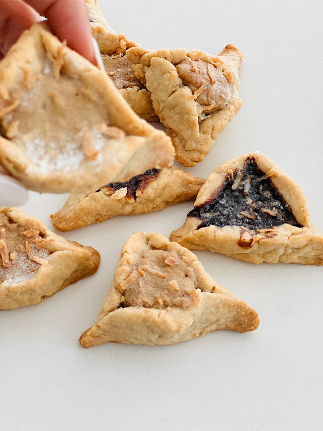 hamantaschen, vegan & high fiber