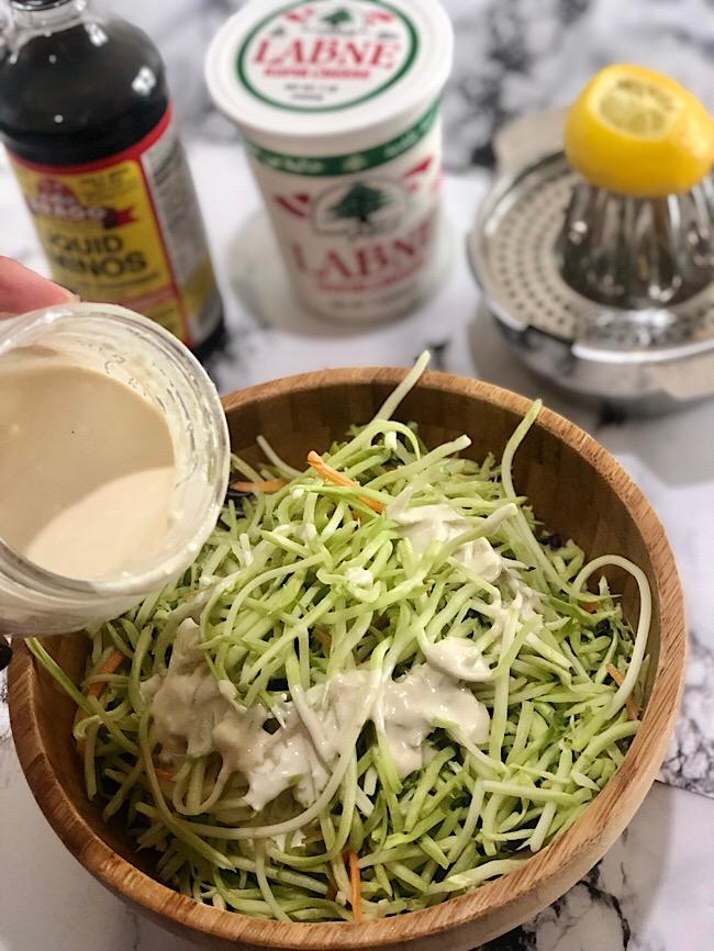 MY 5 minutes Broccoli slaw salad