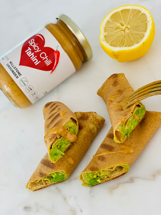 Spicy avocado egg rolls