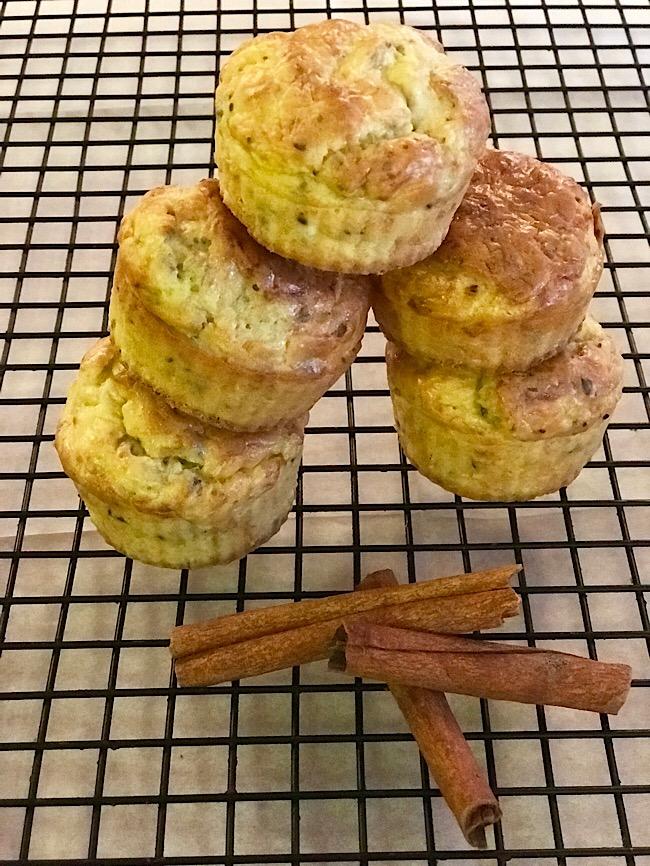 Zucchini cinnamon muffins