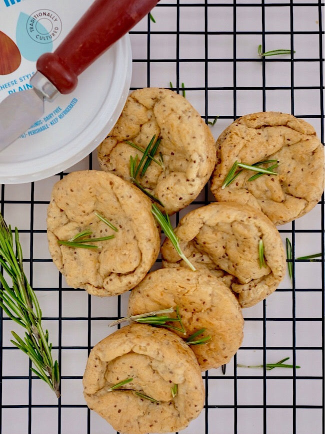 Cheesy Tahini muffins