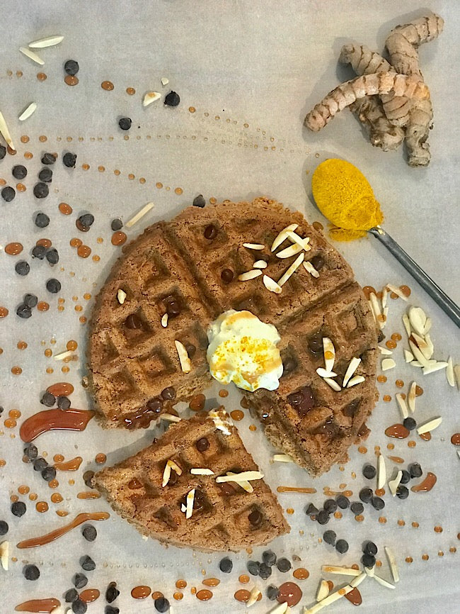 Golden waffles