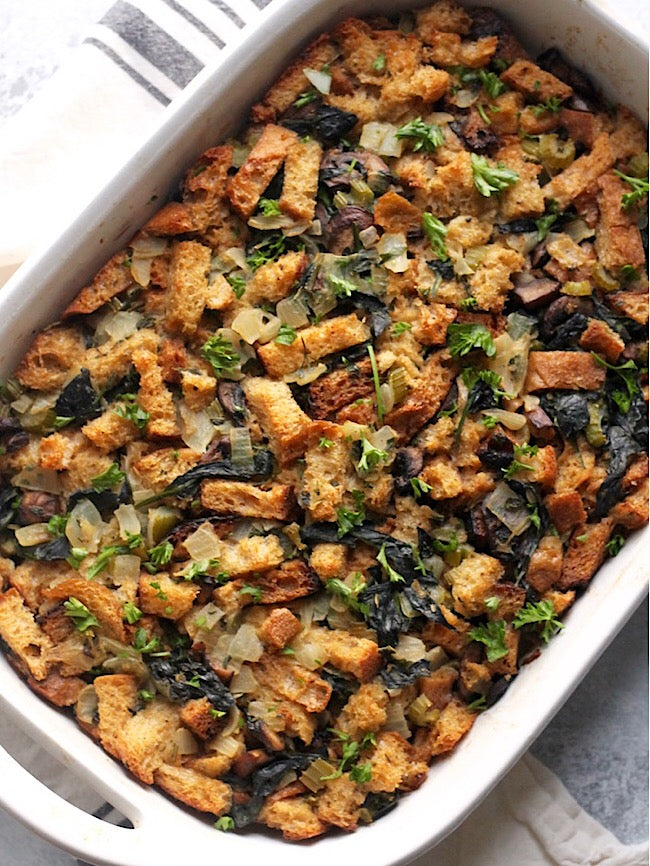 Gluten free Mediterranean style stuffing