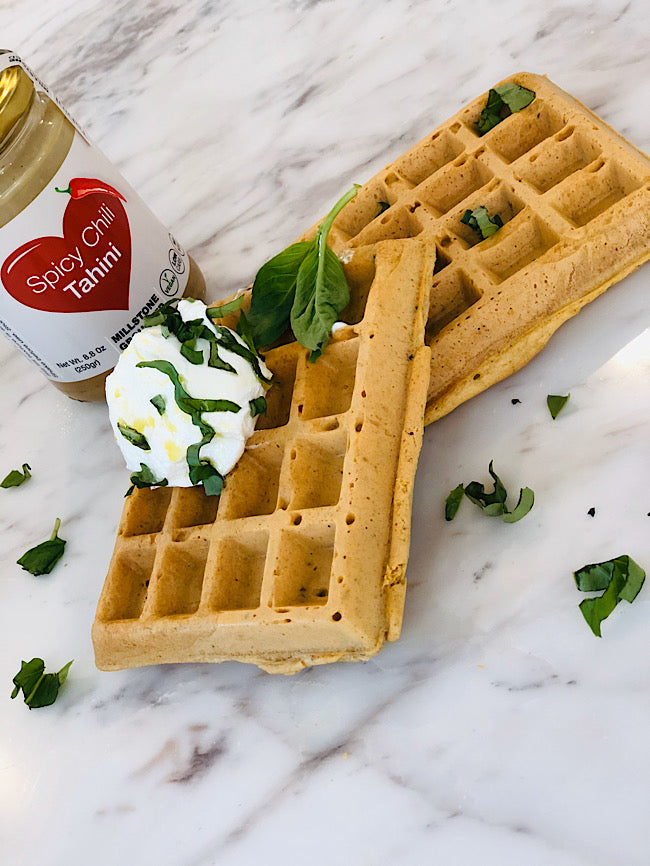 Tahini waffles