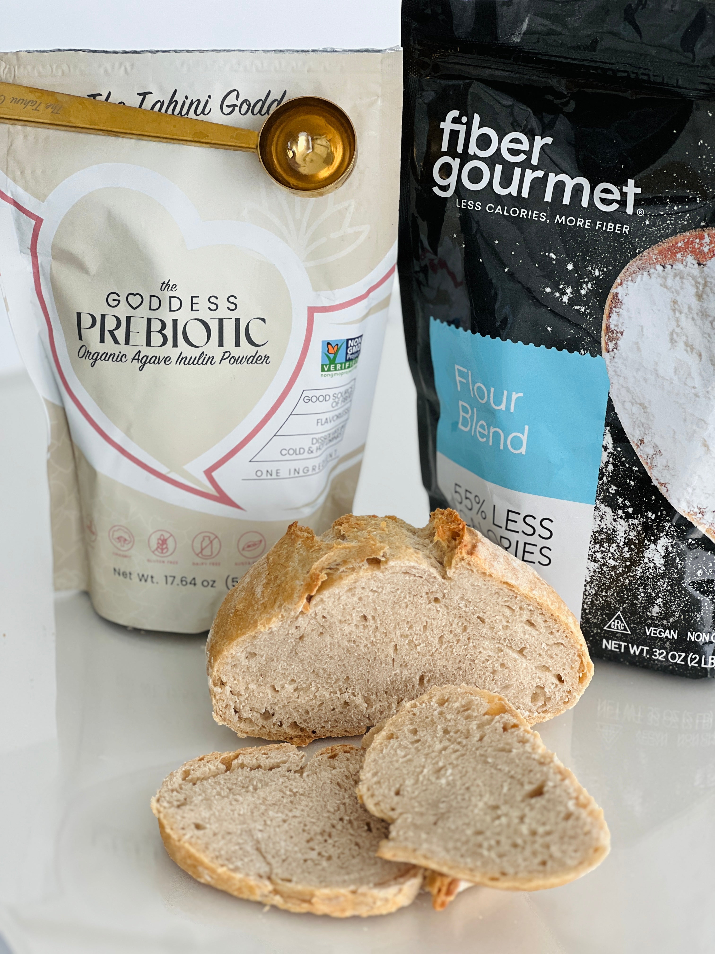 High-Fiber low carb No-Knead Bread