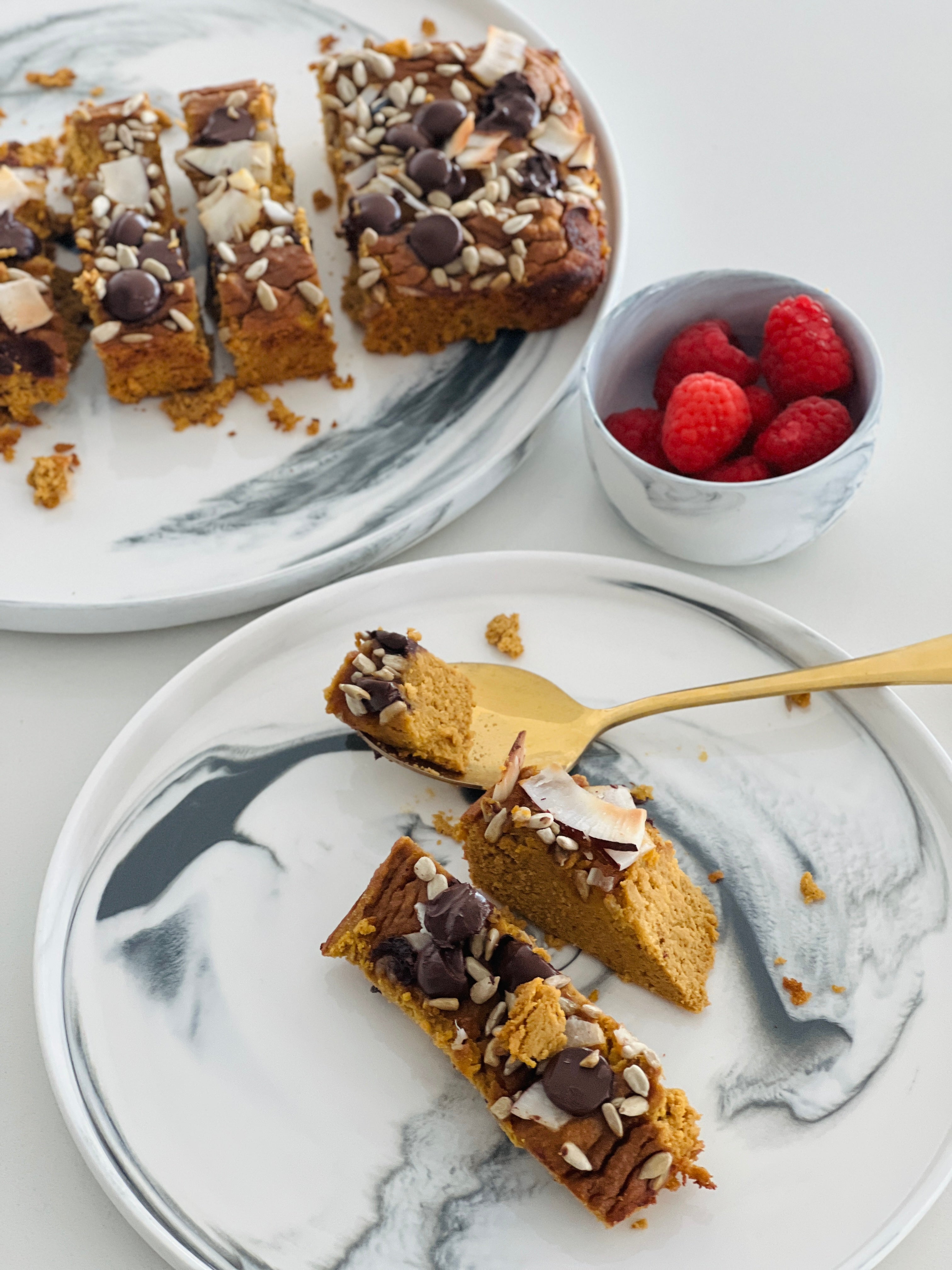 Pumpkin tahini loaf cake