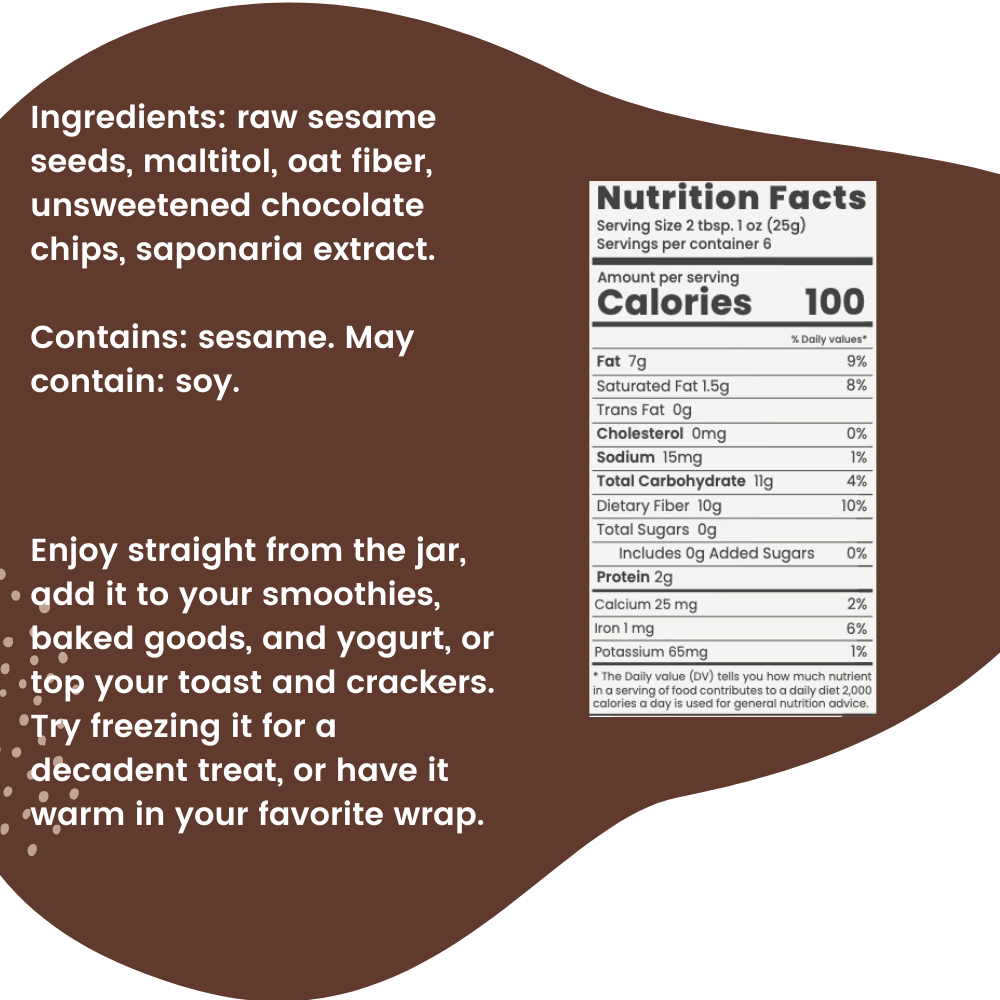 chocolate Chip Halva - 0g sugar