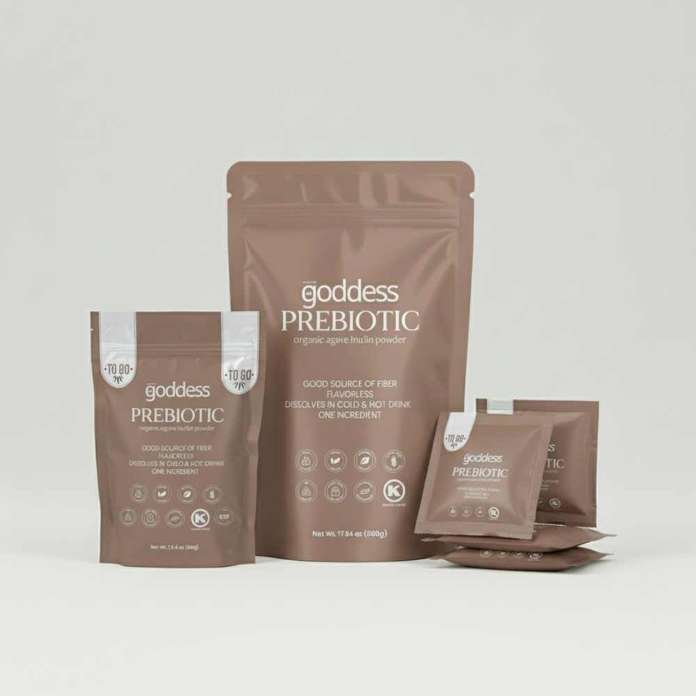 Prebiotic Inulin Bundle - To-Go Bag & Pouch | Goddess All