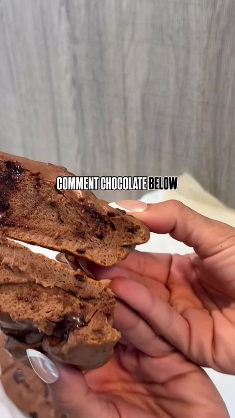 Chocolate cake… but make it high protein + high fiber.