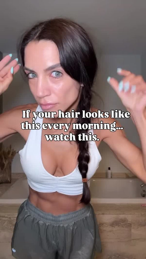 I sleep with my hair in a braid every ni